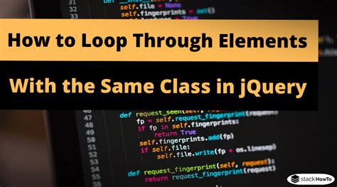 jQuery to loop through elements with the same class.